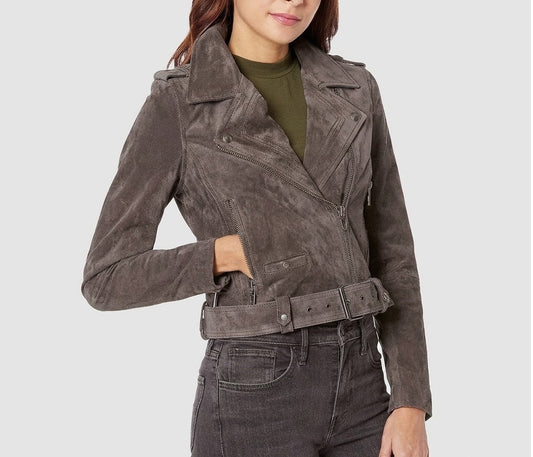 Superman and Lois Elizabeth Tulloch Brown Suede Jacket