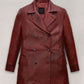 Dakota Johnson Madame Web Black Leather Trench Coat – front view