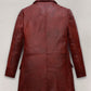 Dakota Johnson Madame Web Black Leather Trench Coat – back view