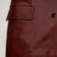 Dakota Johnson Madame Web Black Leather Trench Coat – close-up and worn views