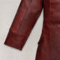 Dakota Johnson Madame Web Black Leather Trench Coat – close-up and worn views