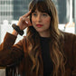 Dakota Johnson The High Note Black Suede Leather Jacket – close-up and worn views