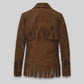 Dakota Johnson The High Note Black Suede Leather Jacket – full product view