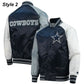 Dallas Cowboys The Tradition II Satin Blue and Grey Jacket — Classic Team Spirit Outerwear
