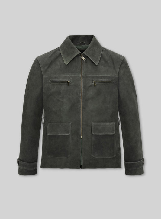 Daniel Craig Defiance Tan Leather Jacket in weathered tan – front view
