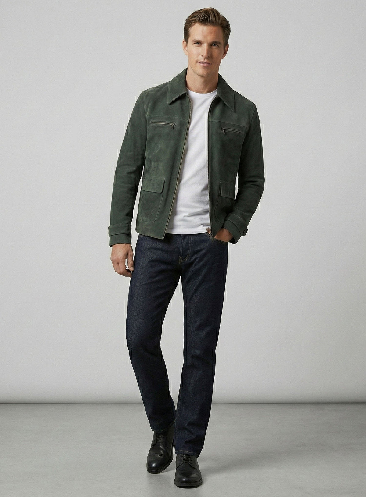 Daniel Craig Defiance Tan Leather Jacket view 4
