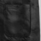 Daniel Craig Black Leather Blazer – close-up and worn views