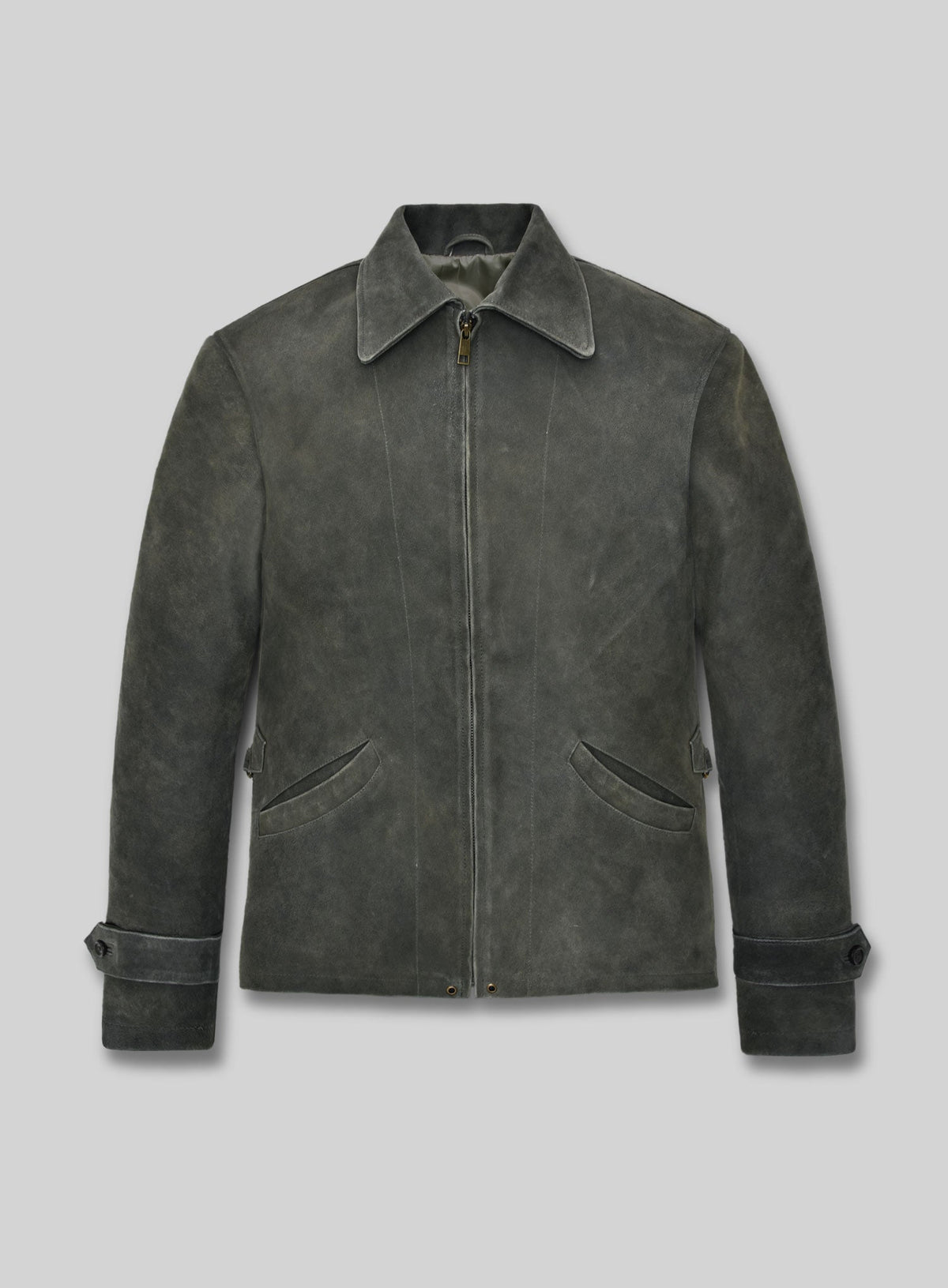 Daniel Craig Skyfall Dark Leather Jacket – front view