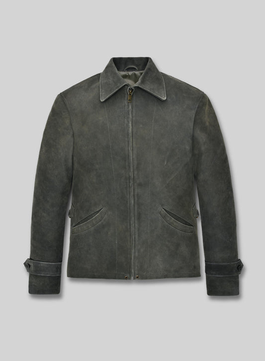 Daniel Craig Skyfall Dark Leather Jacket – front view