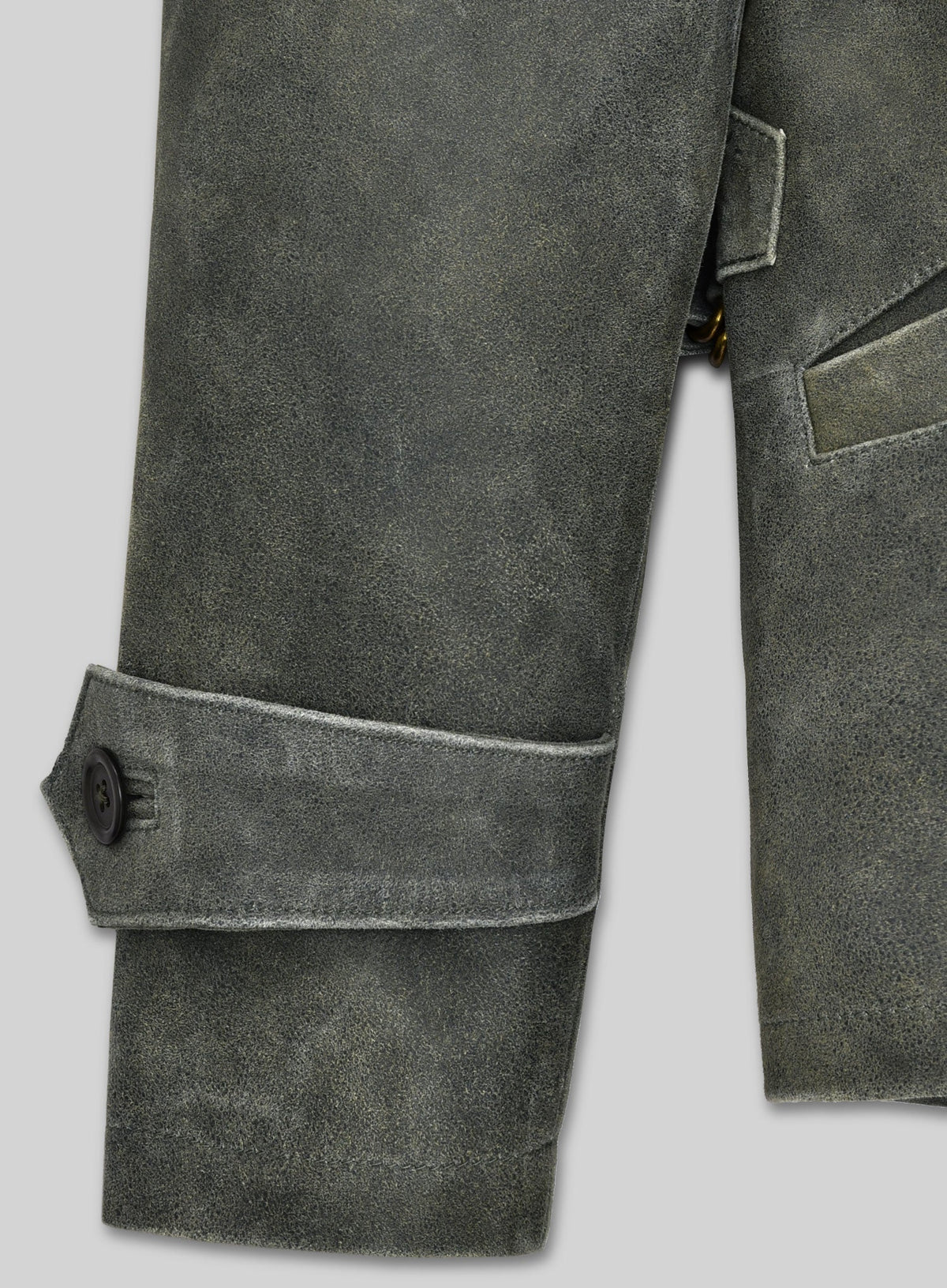 Daniel Craig Skyfall Dark Leather Jacket – close-up and worn views