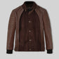 Daniel Radcliff Horns Black Leather Jacket – front view