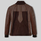 Daniel Radcliff Horns Black Leather Jacket – back view
