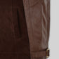 Daniel Radcliff Horns Black Leather Jacket – close-up and worn views