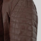 Daniel Radcliff Horns Black Leather Jacket – close-up and worn views