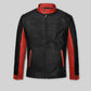 Dark Knight Black Leather Jacket – front view