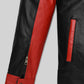 Dark Knight Black Leather Jacket – close-up and worn views