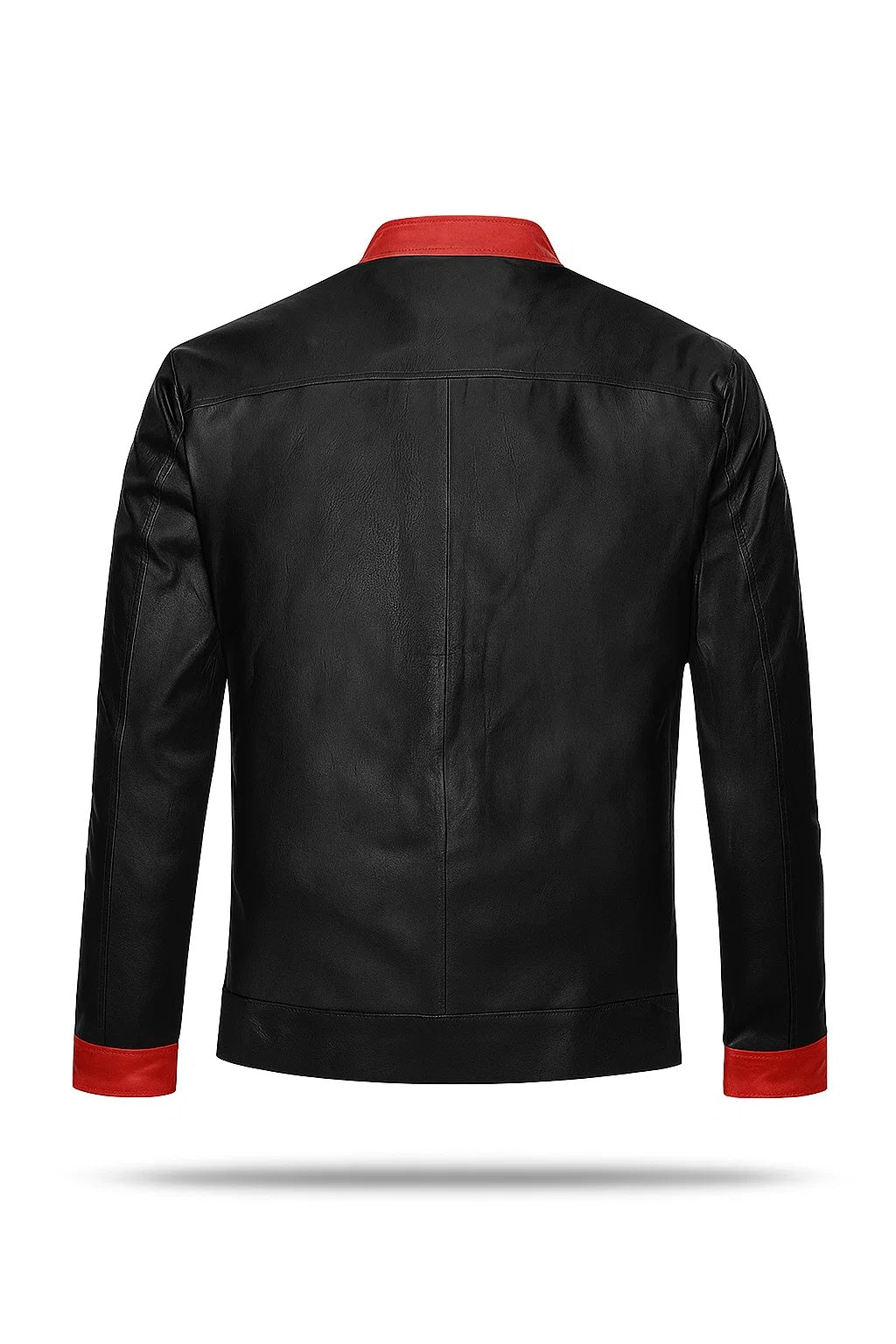 Dark Knight Black Leather Jacket – alternate product view
