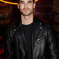 Darren Criss Paris Black Leather Jacket – celebrity inspiration look