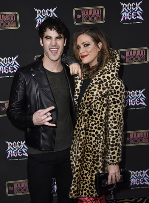 Darren Criss Paris Black Leather Jacket – celebrity inspiration look