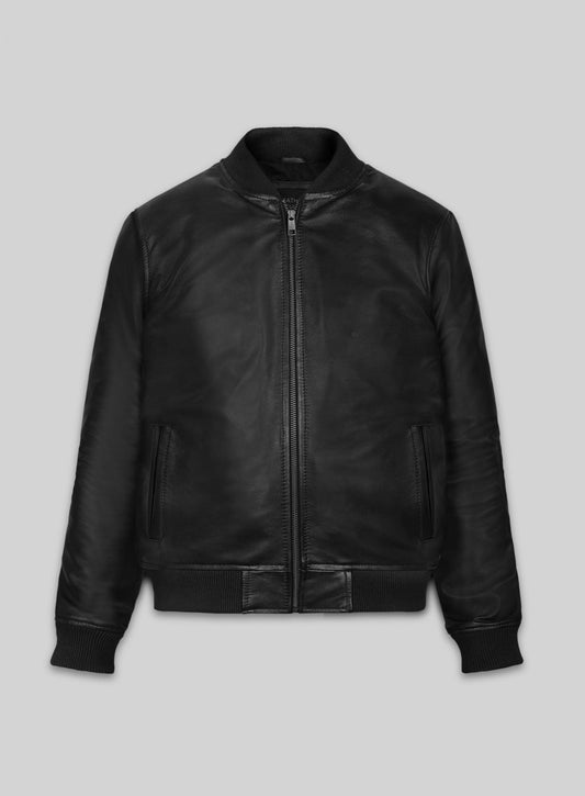 Dave Franco Now You See Me 2 Black Leather Jacket – front view