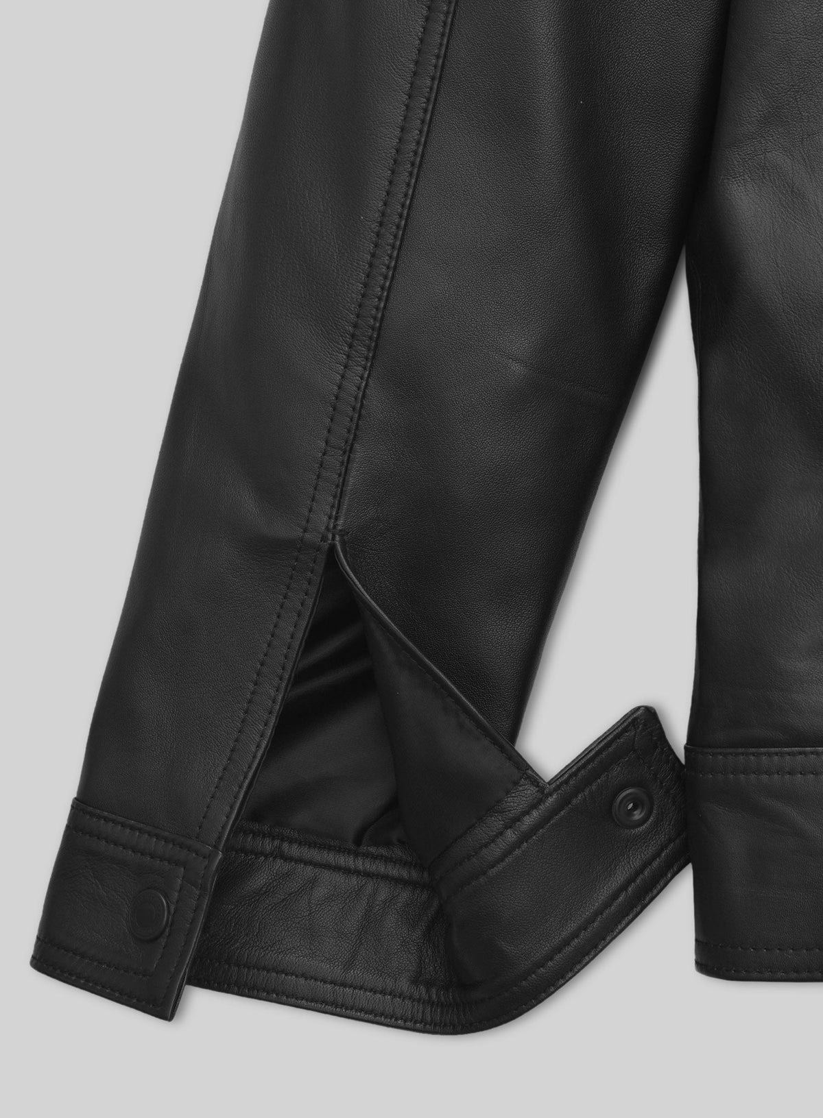 David Beckham Black Casual Leather Jacket – full product view