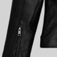 Dianna Agron Tribeca Film Festival Black Leather Jacket – close-up and worn views