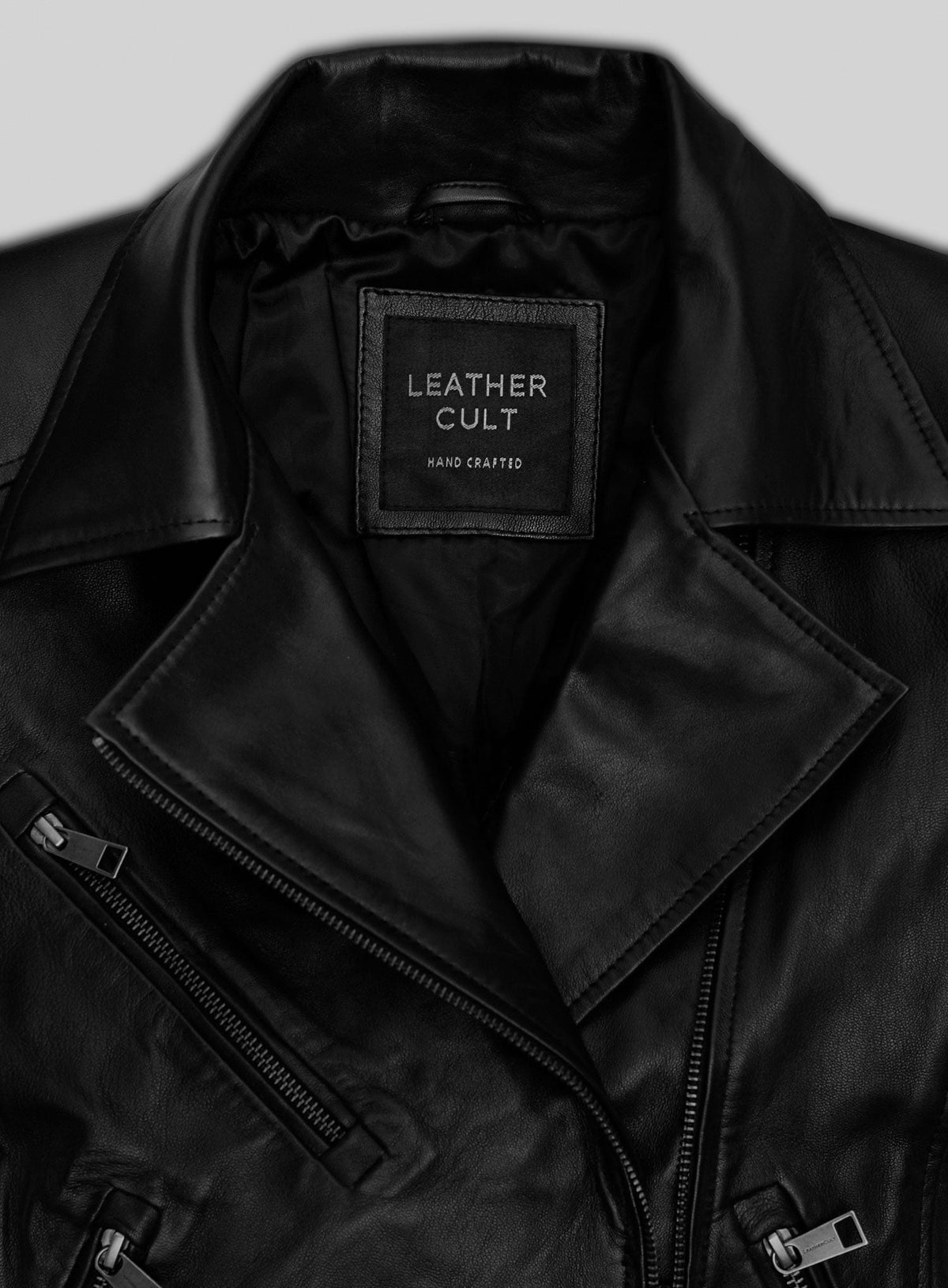 Dianna Agron Tribeca Film Festival Black Leather Jacket – close-up and worn views