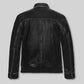 Die Hard 5 Bruce Willis Black Leather Jacket – back view