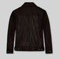 Don Cheadle Traitor Dark Brown Leather Jacket – back view