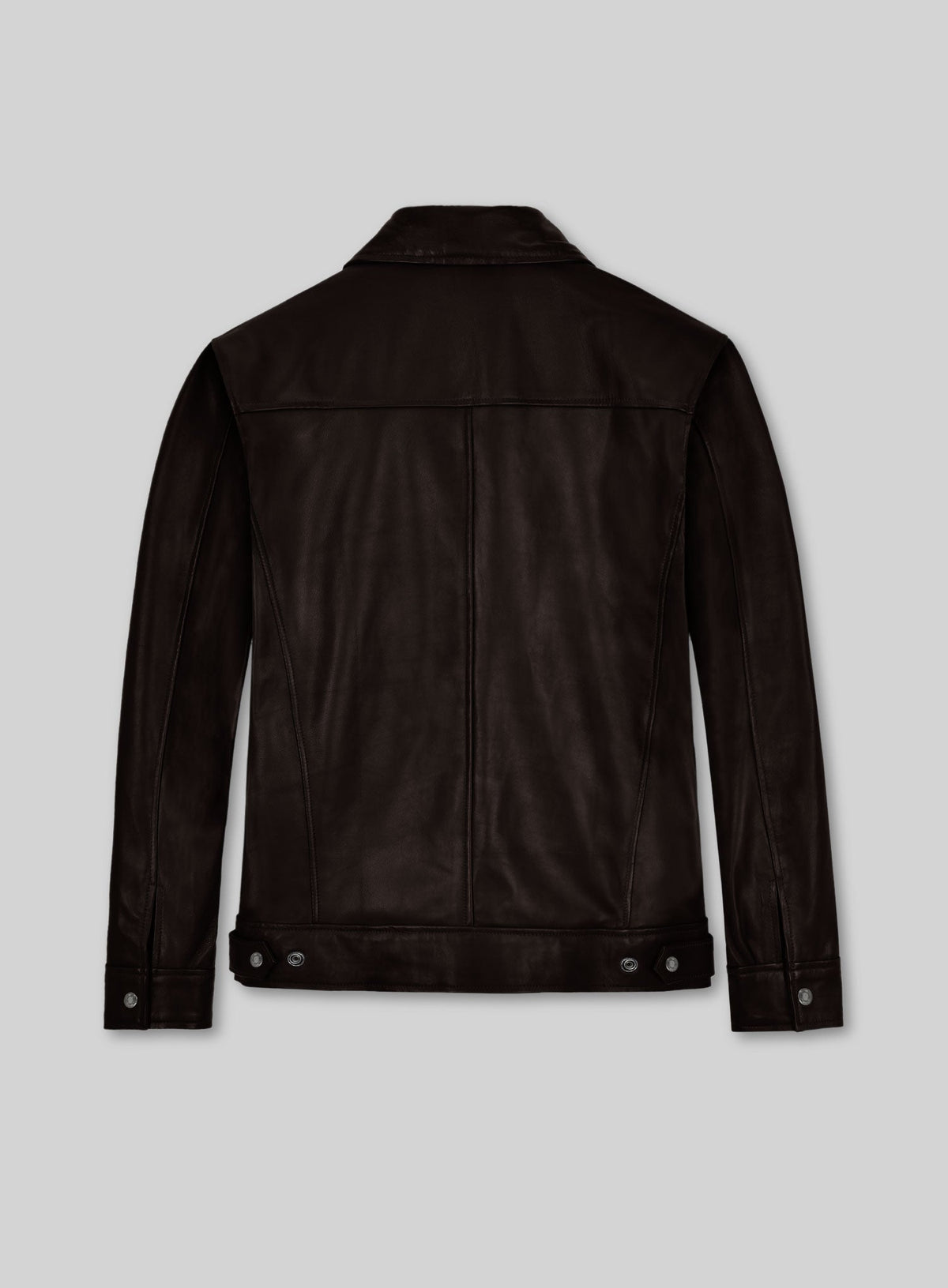 Don Cheadle Traitor Dark Brown Leather Jacket – back view