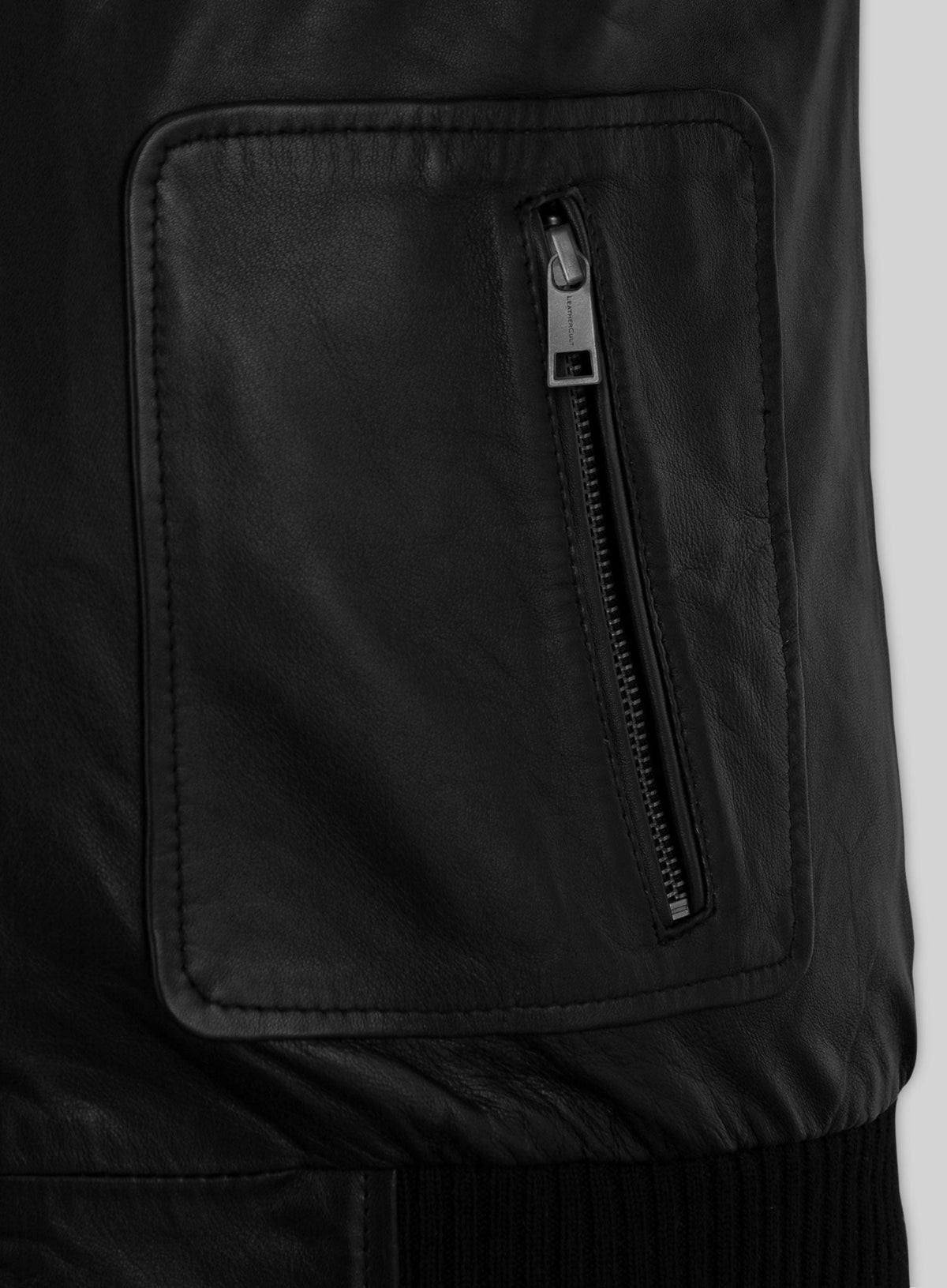 Dwayne Johnson The Other Guys Black Leather Jacket – close-up and worn views