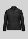 Dylan McDermott Hostages Black Leather Jacket – front view
