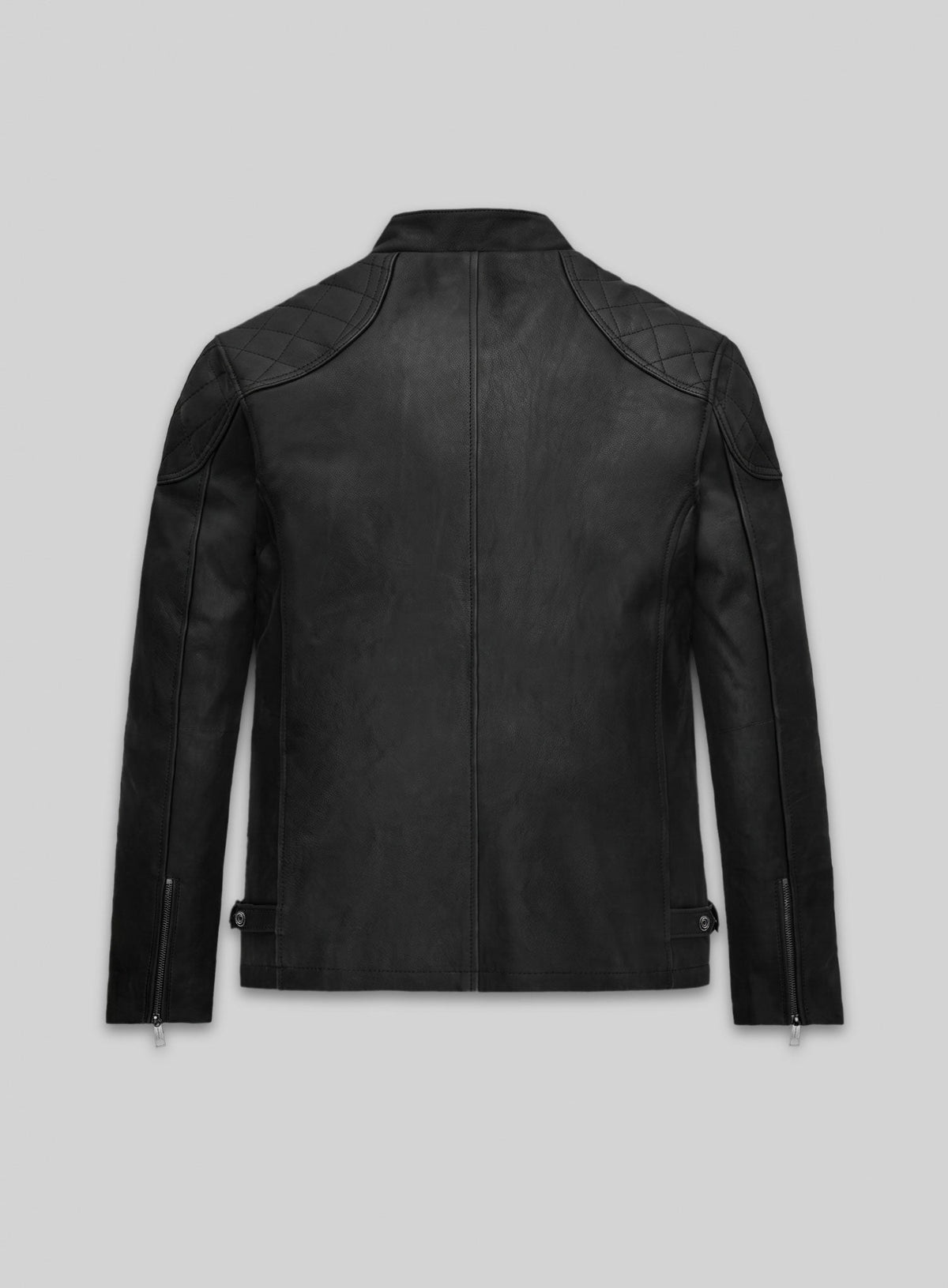 Dylan McDermott Hostages Black Leather Jacket – back view