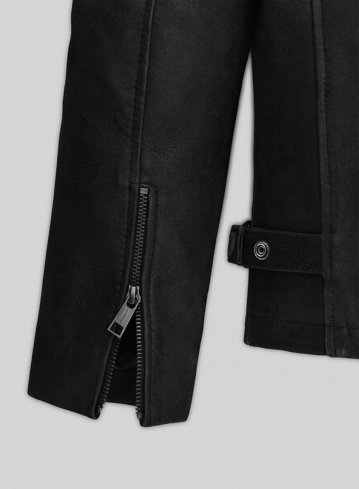 Dylan McDermott Hostages Black Leather Jacket – full product view