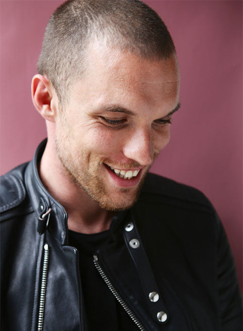 Ed Skrein Deadpool Black Leather Jacket – alternate view