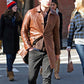 Ed Westwick White Leather Trench Coat – Ed Westwick wearing the look, photo 4