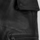 Eddie Redmayne Black Leather Jacket – close-up and worn views