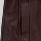 Eiza Gonzalez Black Leather Trench Coat – close-up and worn views