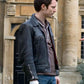 Elijah Wood The Oxford Murders Black Leather Jacket – Elijah Wood wearing the look, photo 3