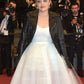 Elisabeth Moss 2017 Cannes Film Festival Black Leather Jacket – front view