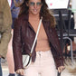 Elsa Pataky Sydney Black Leather Jacket – close-up and worn views