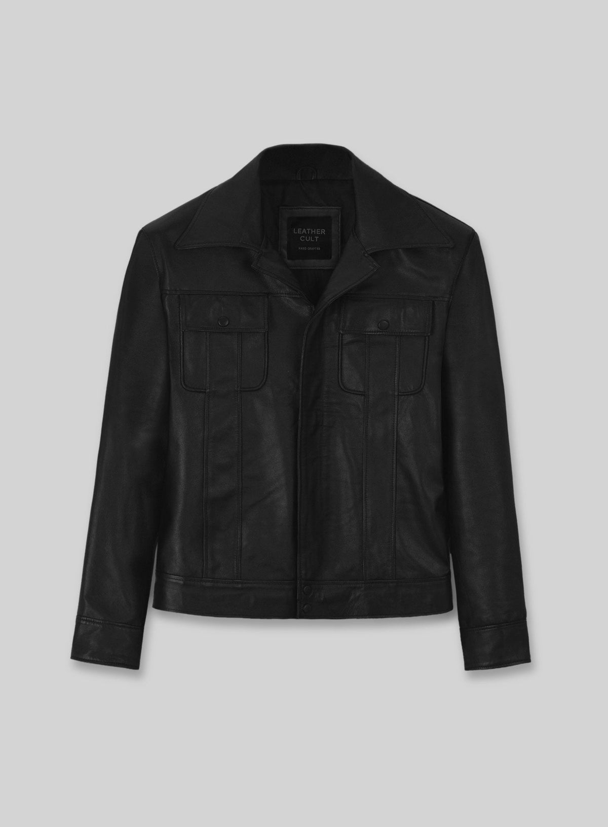 Elvis Presley Black Leather Jacket – front view