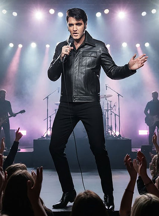 Elvis Presley Black Leather Jacket – alternate view