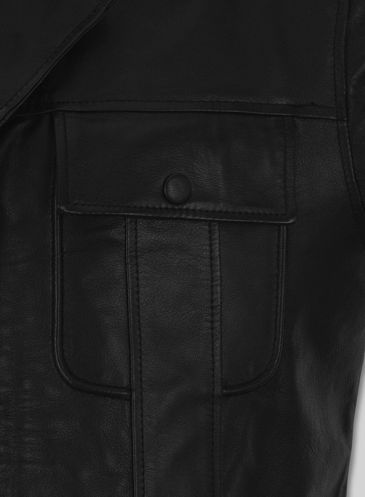 Elvis Presley Black Leather Jacket – close-up and worn views