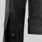 Elvis Presley Black Leather Jacket – close-up and worn views