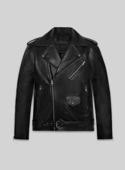Elvis Presley Roustabout Black Biker Jacket – front view