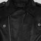 Elvis Presley Roustabout Black Biker Jacket – close-up and worn views