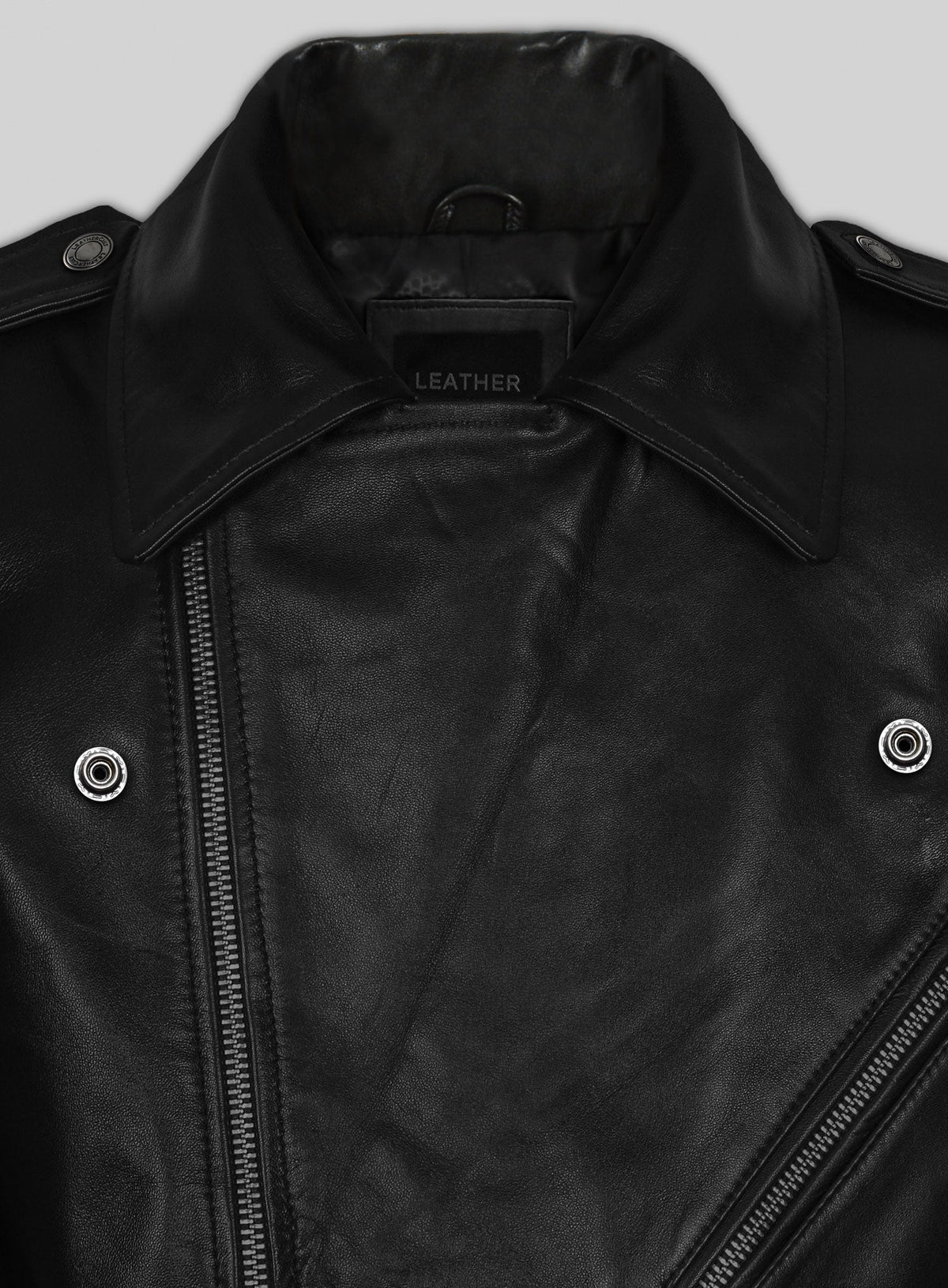 Elvis Presley Roustabout Black Biker Jacket – close-up and worn views