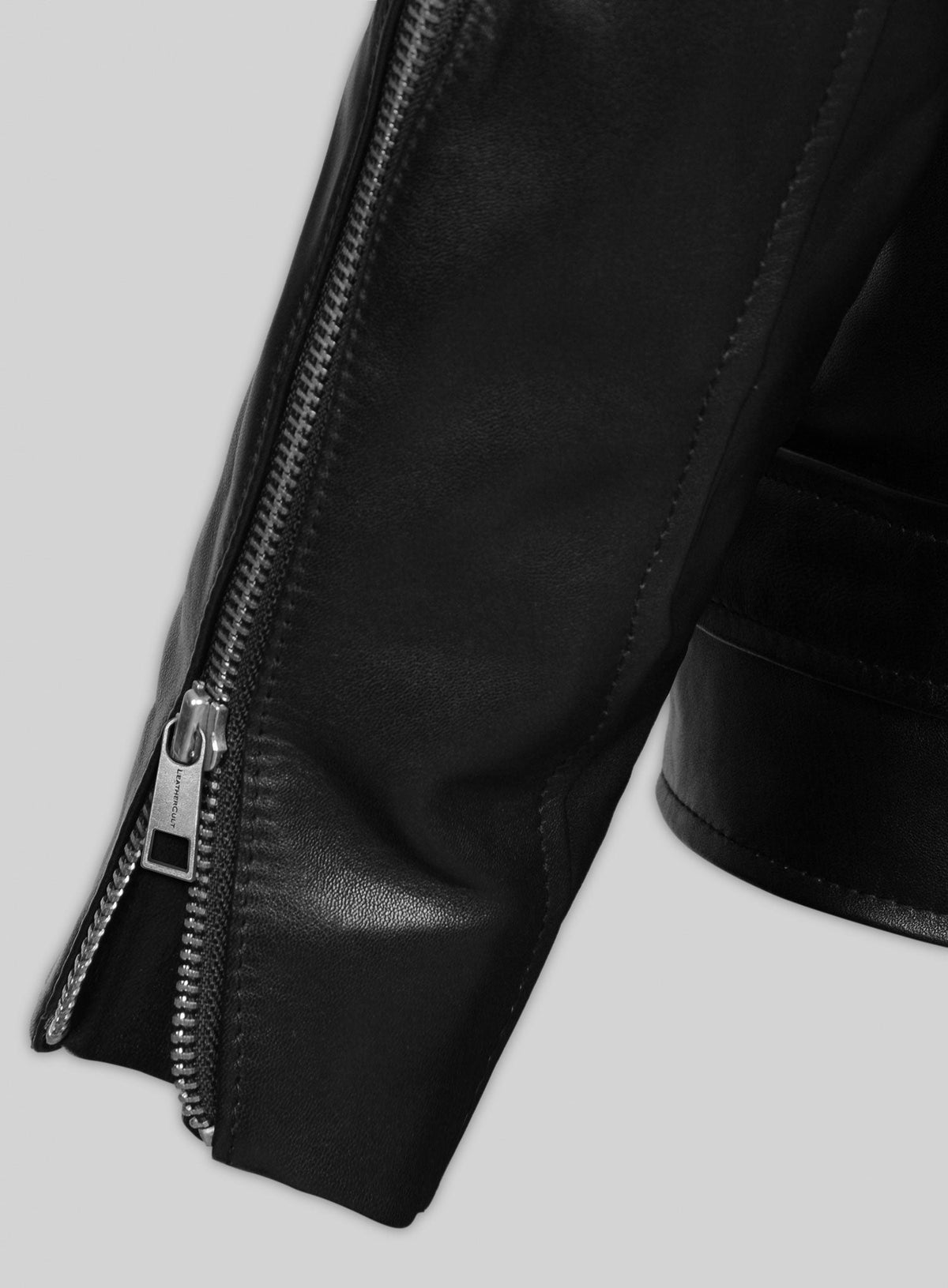 Elvis Presley Roustabout Black Biker Jacket – close-up and worn views