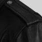 Elvis Presley Roustabout Black Biker Jacket – close-up and worn views